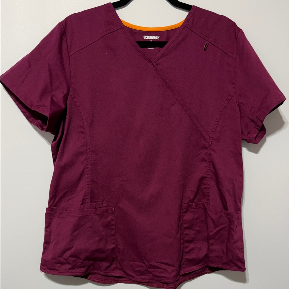 SCRUBSTAR | Women's VNeck Scrub Top size Large